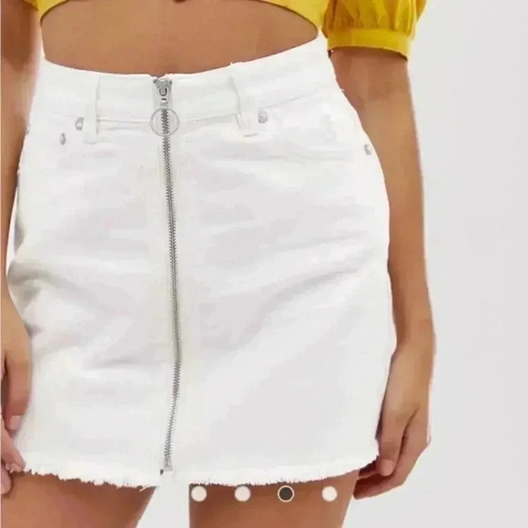 3/$30 BUNDLE SALE!! We The Free by Free People zip it up mini denim skirt - Picture 3 of 10
